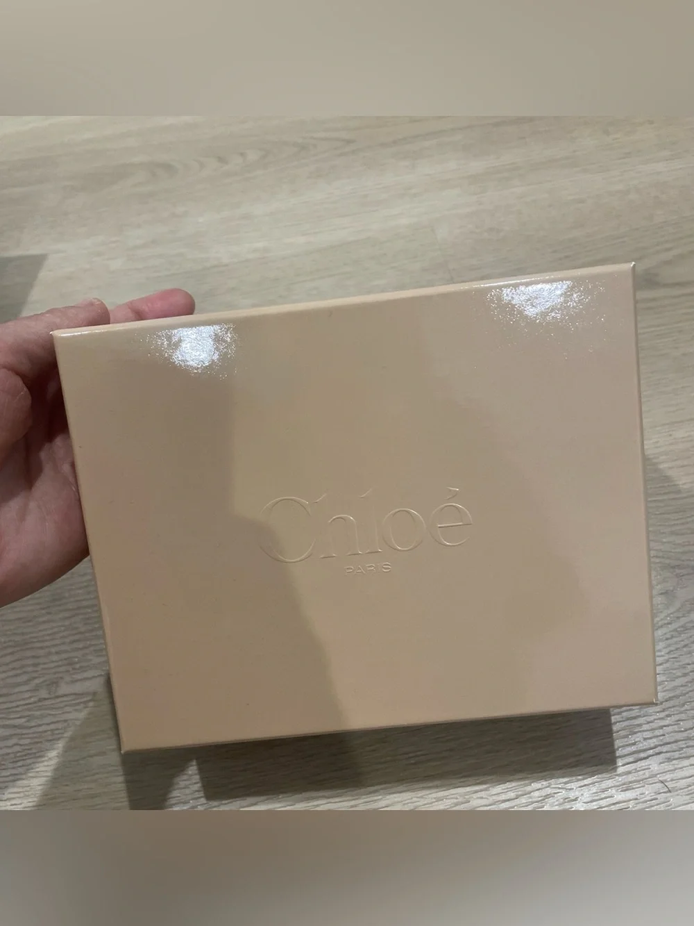 Chloé Beige Glossy Storage Box